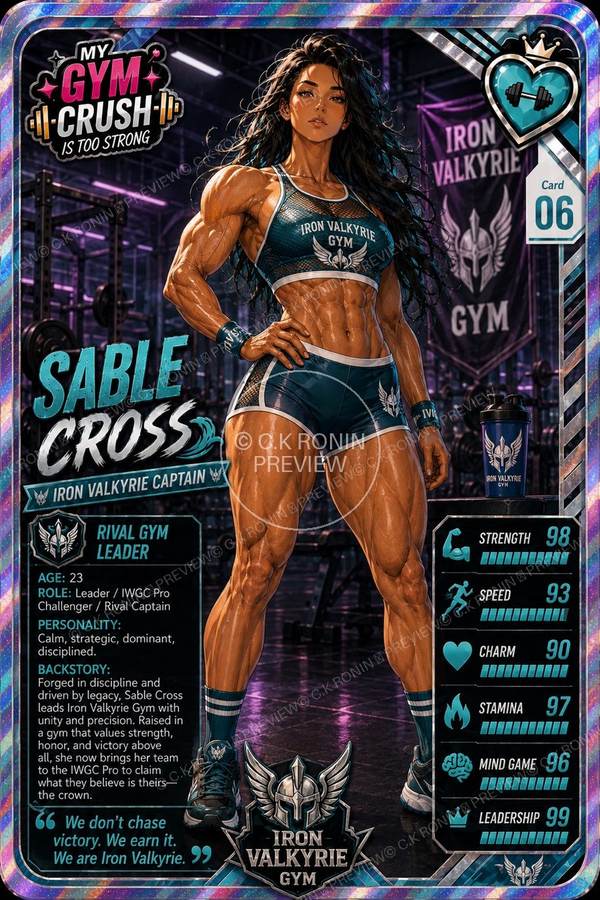 Sable Cross official character card