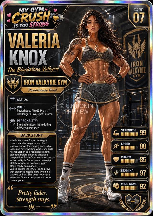 Valeria Knox official character card