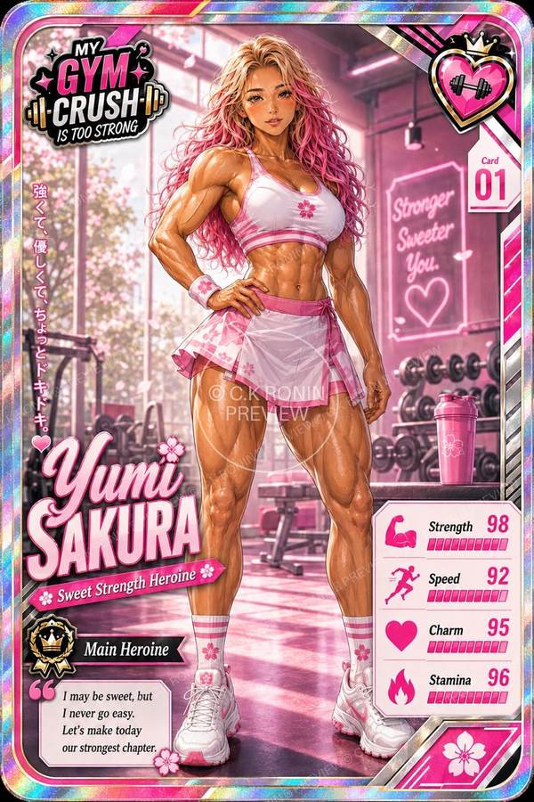 Yumi Sakura official character card