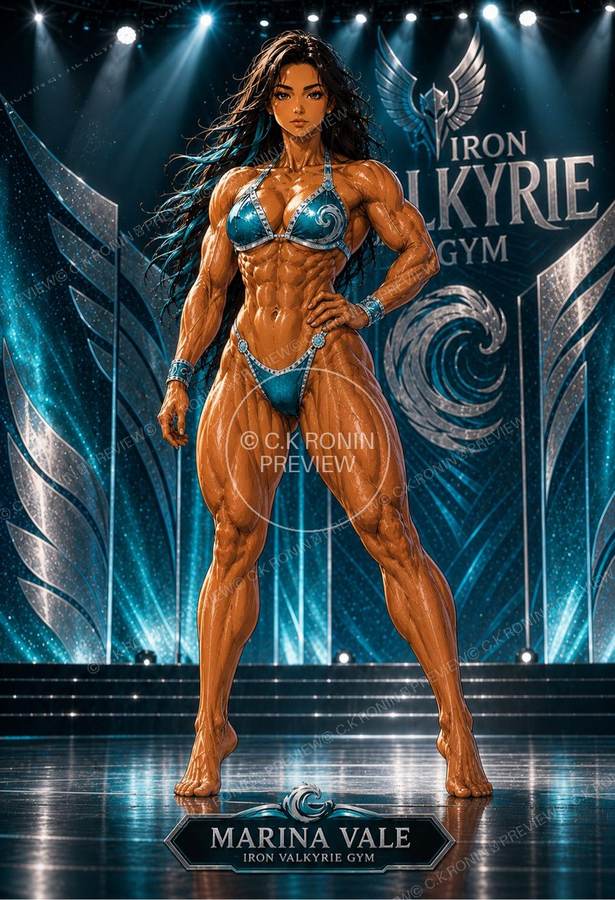 Marina Vale Iron Valkyrie Gym stage poster