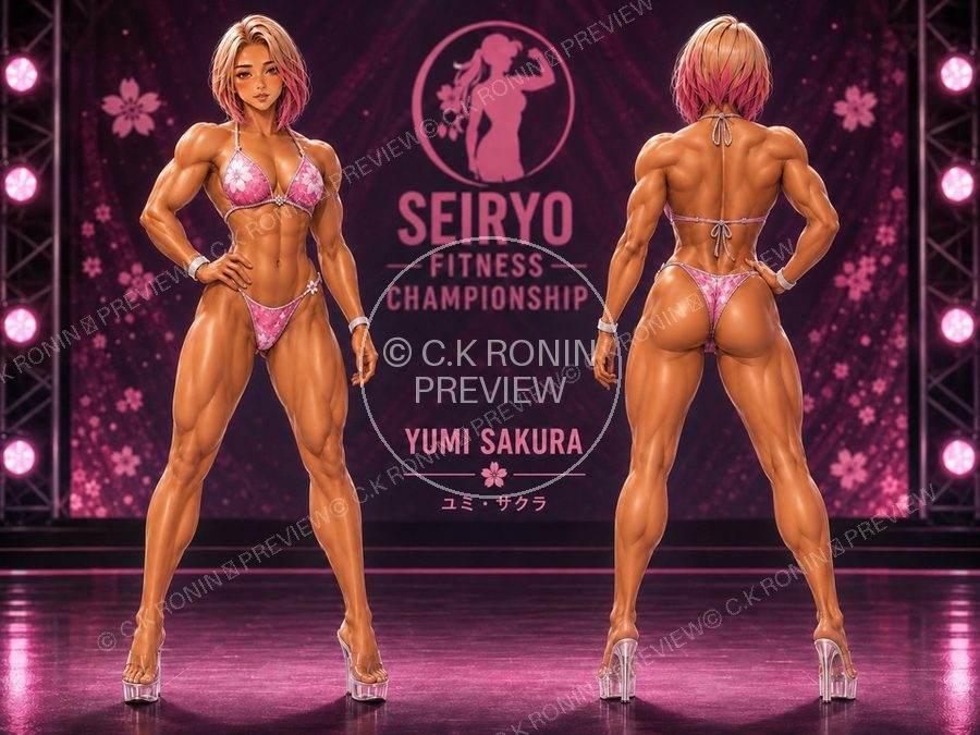 Yumi Sakura championship front and back character poster variant